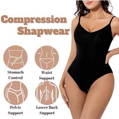 Women Bodysuit Tummy Control Shapewear Compression High Elastic Body Suits Seamless Sculpting Underwear for Women